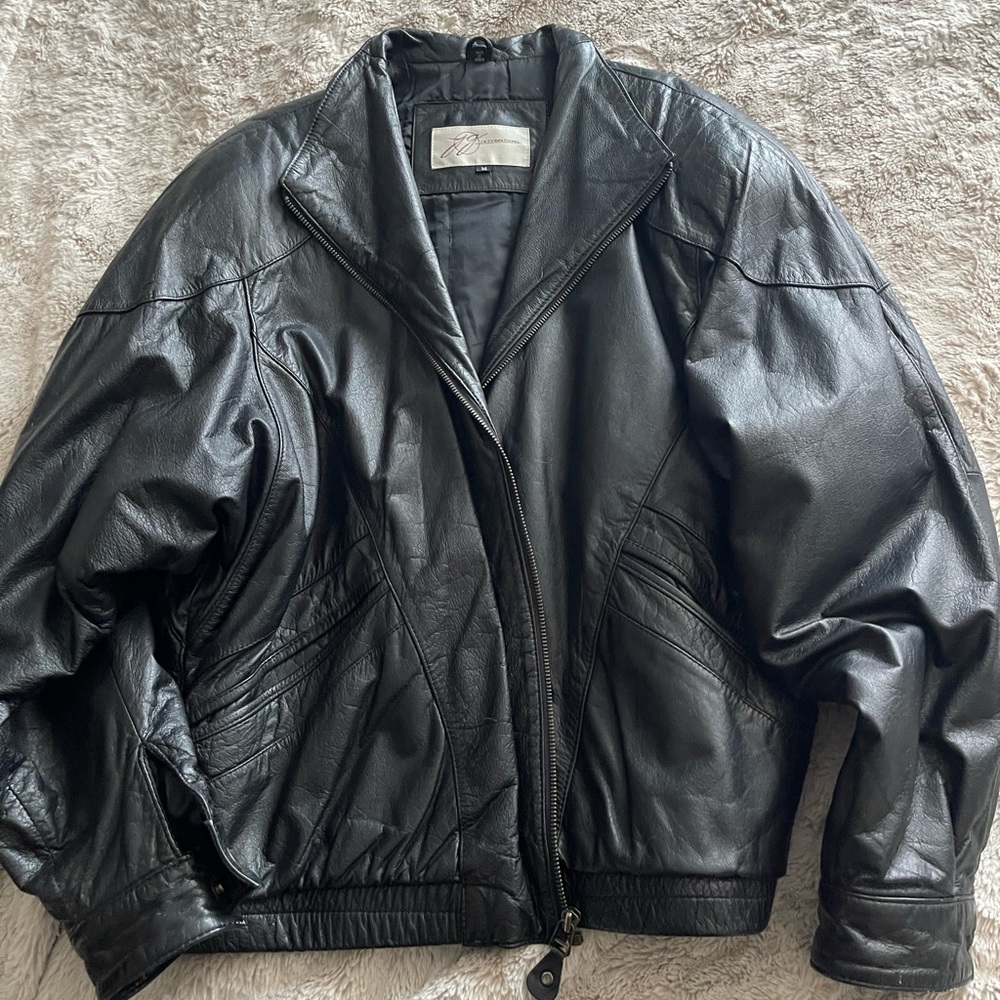Leather jacket black